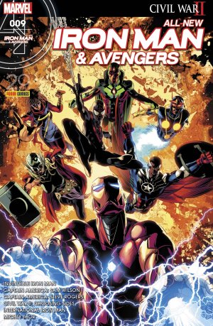 couverture, jaquette All-New Iron Man & Avengers 9 Kiosque (2016 - 2017) (Panini Comics) Comics
