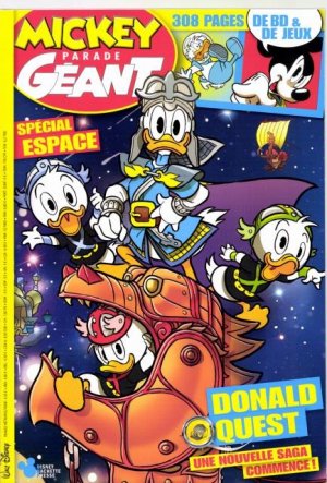 couverture, jaquette Mickey Parade 356  - Donald quest, Spécial Espace (Disney Hachette Presse) Périodique