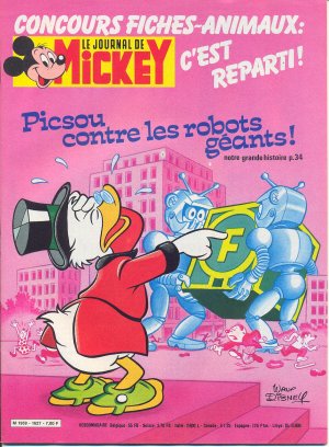 couverture, jaquette Le journal de Mickey 1627  (Disney) Magazine