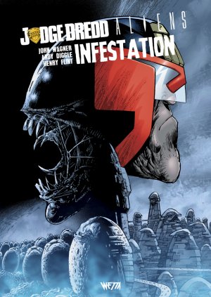 Judge Dredd Aliens Predator édition TPB hardcover (cartonnée)