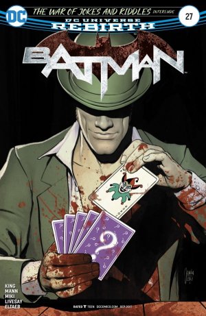 couverture, jaquette Batman 27  - The War of Jokes and Riddles Interlude: The Ballad of Kite Man Part 1Issues V3 (2016 - Ongoing) - Rebirth (DC Comics) Comics