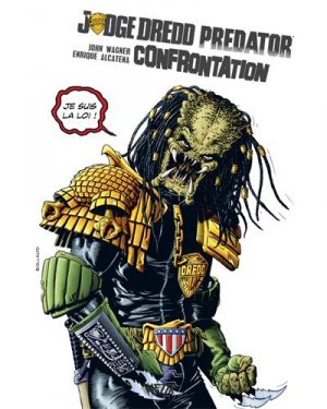 Judge Dredd Aliens Predator 2 - Judge Dredd-Predator confrontation