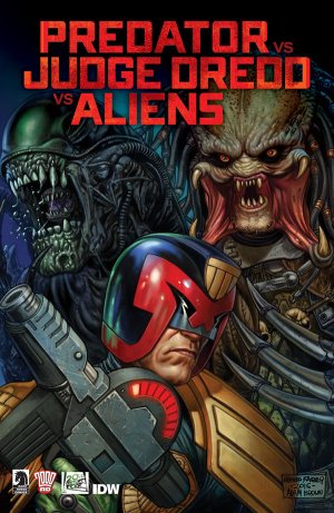 couverture, jaquette Judge Dredd Aliens Predator Issues (2016 - Ongoing) 4