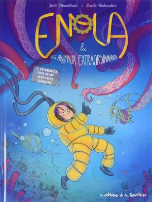 couverture, jaquette Enola et les animaux extraordinaires 3  - Le kraken qui avait mauvaise haleine (les éditions de la gouttière) BD