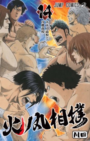 couverture, jaquette Hinomaru sumô 14  (Shueisha) Manga