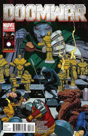 couverture, jaquette Doomwar 3  - Part 3Issues (2010) (Marvel) Comics