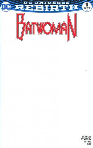 Batwoman 1 - Blank cover