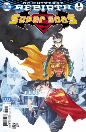 Super Sons 5 - Battle in the Batcave (Variant Cover)