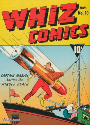 WHIZ Comics 10 - CAPTAIN MARVEL battles the WINGED DEATH