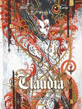 couverture, jaquette Claudia, chevalier vampire 3  - Opium rouge (glénat bd) BD