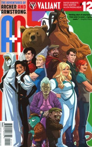 couverture, jaquette A+A - Les aventures d’Archer et Armstrong 12 Issues V1 (2016 - 2017) (Valiant Comics) Comics