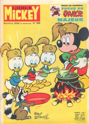 couverture, jaquette Le journal de Mickey 1006  (Disney) Magazine