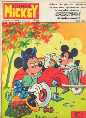couverture, jaquette Le journal de Mickey 920  (Disney) Magazine