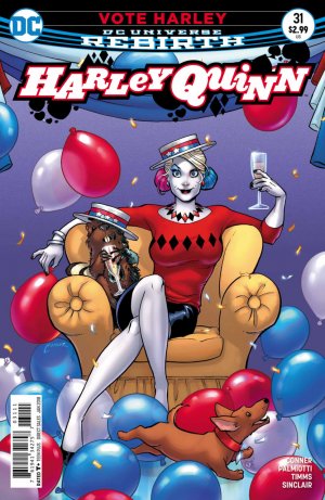 couverture, jaquette Harley Quinn 31  - Vote Harley 4: Exit TragedyIssues V3 (2016 - Ongoing) - Rebirth (DC Comics) Comics