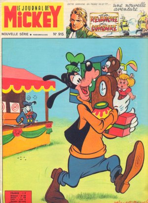 couverture, jaquette Le journal de Mickey 915  (Disney) Magazine