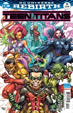 Teen Titans 10 - Blood Of The Manta 2 (Variant cover)