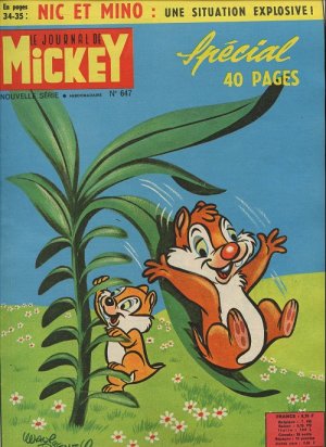 couverture, jaquette Le journal de Mickey 647  (Disney) Magazine