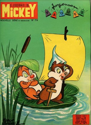 couverture, jaquette Le journal de Mickey 774  (Disney) Magazine