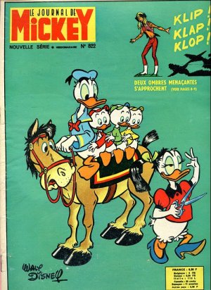 couverture, jaquette Le journal de Mickey 822  (Disney) Magazine