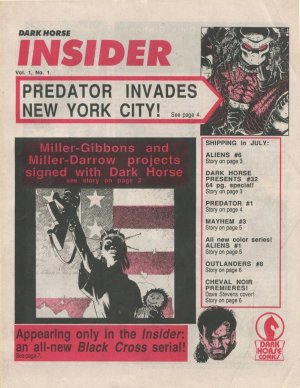 Dark Horse Insider édition Issues V1 (1989 - 1991)