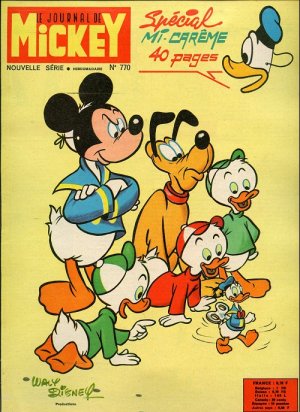 couverture, jaquette Le journal de Mickey 770  (Disney) Magazine
