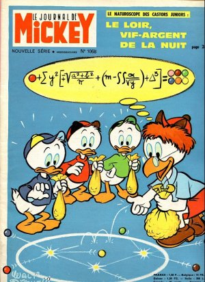 couverture, jaquette Le journal de Mickey 1068  (Disney) Magazine