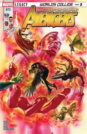 couverture, jaquette Avengers 673  - Worlds Apart Part 2Issues V1 Suite (2017 - 2018) (Marvel) Comics
