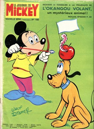 couverture, jaquette Le journal de Mickey 1093  (Disney) Magazine