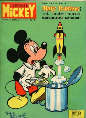 couverture, jaquette Le journal de Mickey 701  (Disney) Magazine