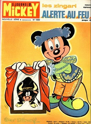 couverture, jaquette Le journal de Mickey 1069  (Disney) Magazine
