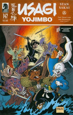 couverture, jaquette Usagi Yojimbo 147  - The Thief and the Kunoichi Part ThreeIssues V3 Suite (2015 - Ongoing) (Dark Horse Comics) Comics