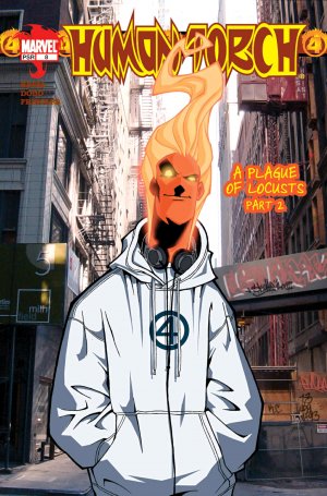 couverture, jaquette Human Torch 8  - A Plague of Locasts, Part Two: Gods and MonstersIssue V1 (2003-2004) (Marvel) Comics