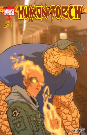 couverture, jaquette Human Torch 12  - Here There Be Dragons!Issue V1 (2003-2004) (Marvel) Comics