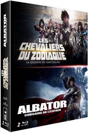 Coffret 2 films : les chevalier du zodiaque : la legend du sanctuaire + albator corsaire de l'espace  Blu-ray