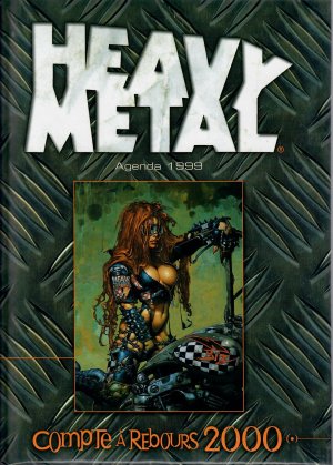 couverture, jaquette Compte à rebours 2000   - Heavy metal agenda 1999 (Editions USA) Artbook