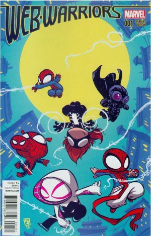Spider-Man - Web Warriors 1 - Variant cover par Skottie Young
