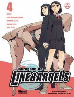 couverture, jaquette Kurogane no Linebarrels 4  (Glénat Manga) Manga