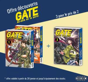 couverture, jaquette Gate - Au-delà de la porte 3  - Pack Découverte 2+1Coffret (ototo manga) Manga