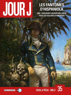 couverture, jaquette Jour J 35  - Les fantômes d'Hispaniola (delcourt bd) BD