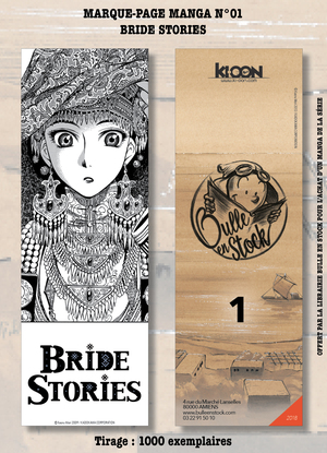 couverture, jaquette Marque-pages Manga Luxe Bulle en Stock 1  - n°01 Bride Stories (Bulle en stock) Produit dérivé