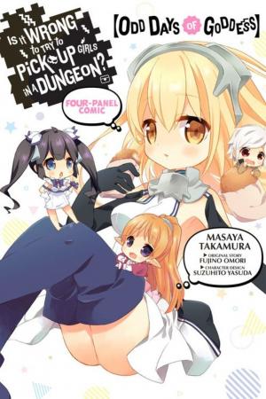 couverture, jaquette Dungeon ni Deai wo Motomeru no wa Machigatte Iru Darou ka 4-koma - Kami-sama no Nichijou 2  (Yen Press) Manga