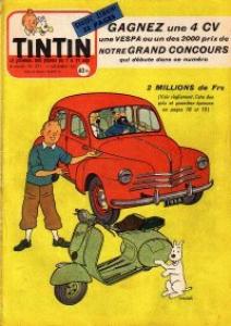 Tintin : Journal Des Jeunes De 7 A 77 Ans 371 - gagnez une 4 cv, une vespa ou un des 2000 prix