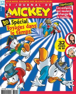 couverture, jaquette Le journal de Mickey 3510  - Spécial voyage dans le temps (Disney) Magazine
