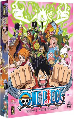 couverture, jaquette One Piece 5 DVD - Saison 15 - Whole Cake Island (Kana home video) Série TV animée