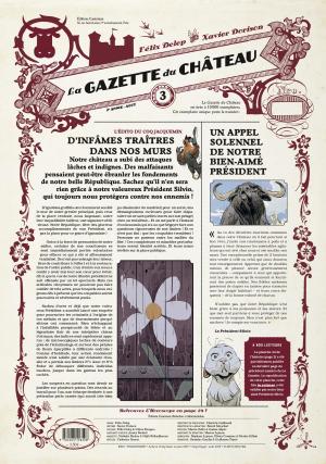 couverture, jaquette Le château des animaux 3  - La Gazette du Château - Miss Bengalore (3/3)Edition journal (casterman bd) BD