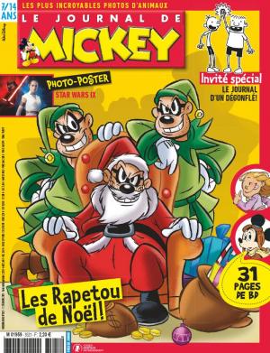 couverture, jaquette Le journal de Mickey 3521  - les rapetou de noel (Disney) Magazine