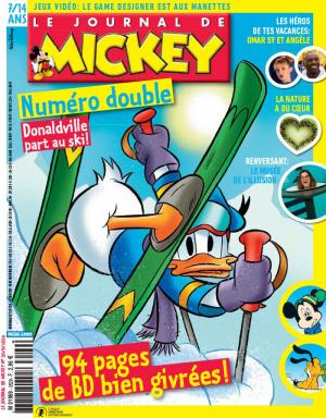 couverture, jaquette Le journal de Mickey 3529  - Donaldville part au ski (Disney) Magazine