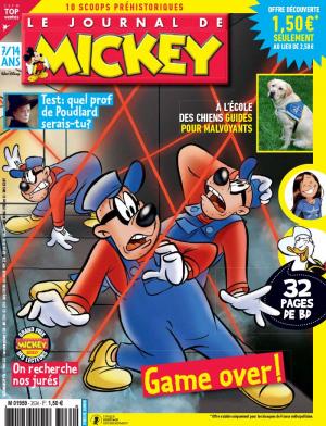 couverture, jaquette Le journal de Mickey 3534  - Game over ! (Disney) Magazine