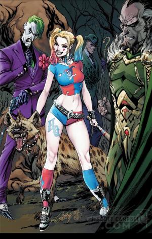 Batman 50 - Batman - Campbell Variant Cover E: Harley Quinn and Joker (right of D)