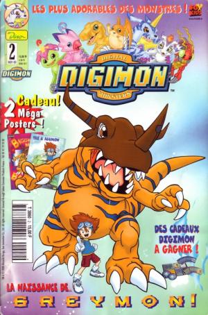 couverture, jaquette Digimon 2  - La naissance de Greymon ! Kiosque Dino Entertainment / Panini (Dino Entertainment) Comics
